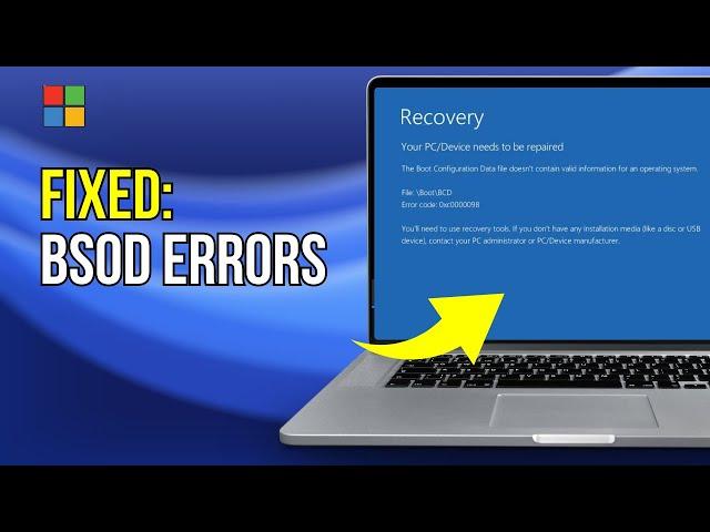 Error code 0xc0000098 Your devicePC needs to be repaired FIX (2024)