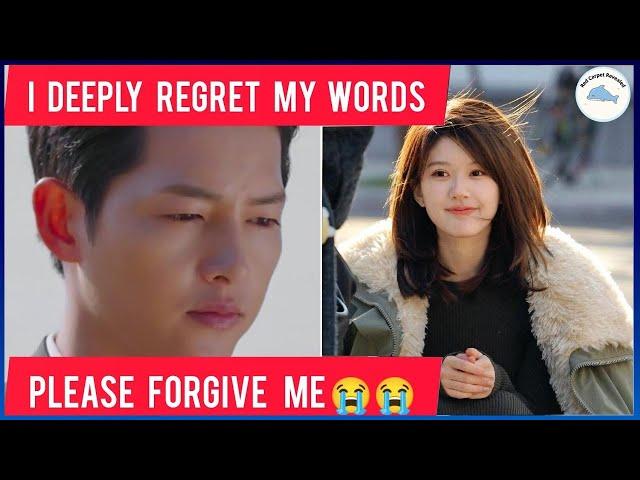 “I Was Wrong”– Song Joong Ki Publicly Apologizes to Song Hye Kyo for Exposing Her Personal Struggles