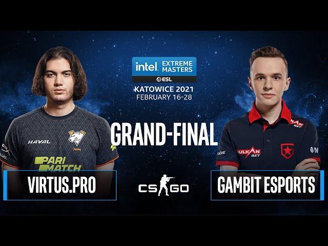 CS:GO - Gambit Esports vs. Virtus.pro [Train] Map 3 - IEM Katowice 2021 - Grand-Final