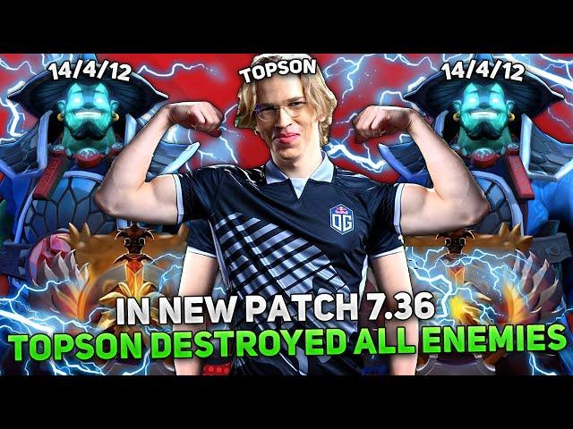 TOPSON DESTROYED ALL ENEMIES on STORM SPIRIT in NEW PATCH 7.36!