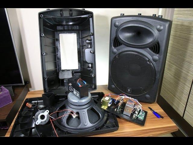 Biggest battery powered portable speaker look inside