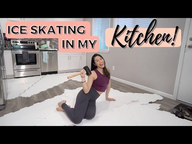 ICE SKATING IN MY KITCHEN! || Coach Michelle Hong