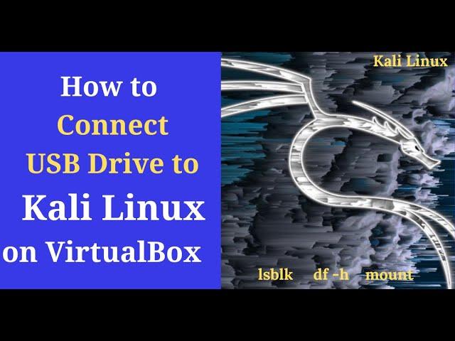 How to connect USB Drive to Kali Linux  on VirtualBox | Mount USB Drive in Linux