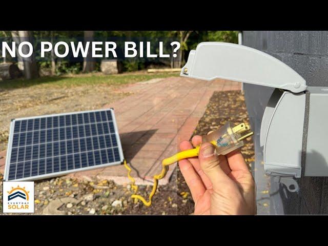 Plugged A Solar Panel Into My Home For 7 Days | Here's What Happened