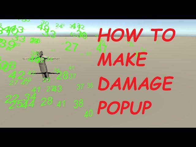 How to make damage text popup in 5 minutes