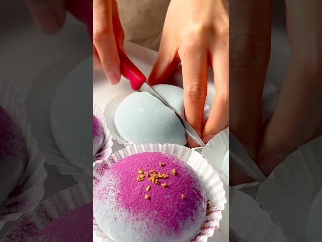 Would you try this blueberry mochi? 🫐 #mochi #blueberrymochi #softmochi #mochirecipe #recipe