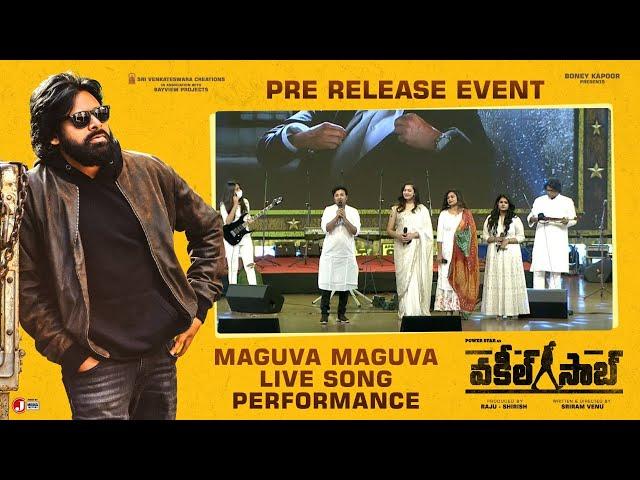 Maguva Maguva Song Live Performance - Vakeel Saab Pre Release Event | Pawan Kalyan