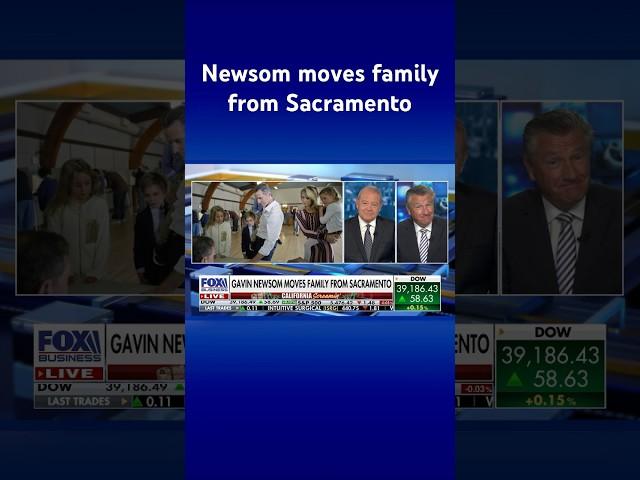 Gov. Gavin Newsom moves family to wealthy California county #shorts