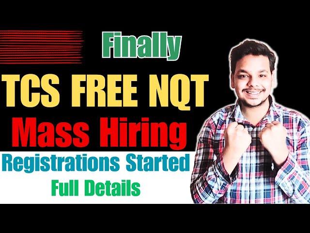 Finally TCS Mass Hiring 2025 Announced | TCS NQT 2025 | OFF Campus Drive For 2025 , 2024 Batch