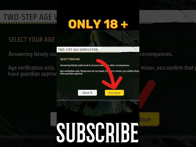 free fire age verification problem solved  | free fire age verification #shorts #freefire