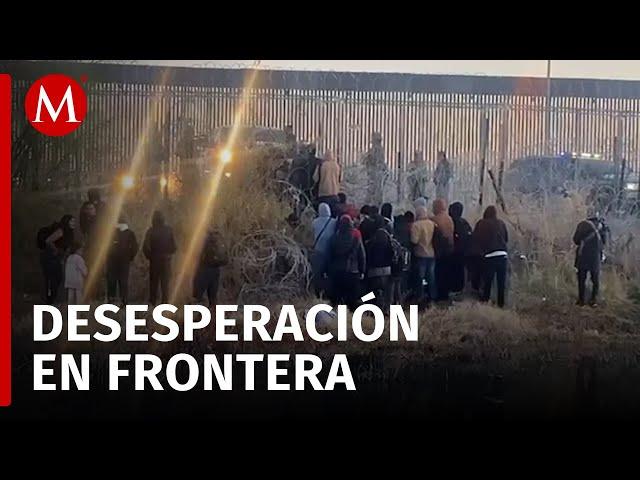 Engañan a decenas de migrantes y terminan gaseados en la frontera