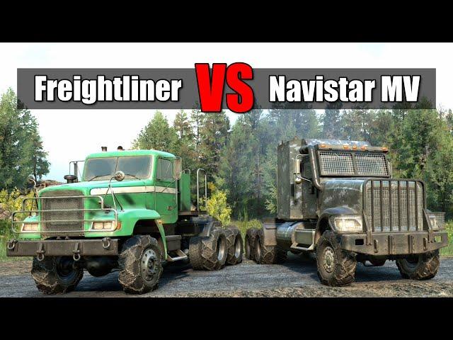 Snowrunner Freightliner M916A1 vs Navistar 5000 MV