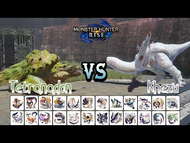 Khezu Vs Tetranadon (Boss Vs Boss) | Monster Hunter Rise (Turf War)