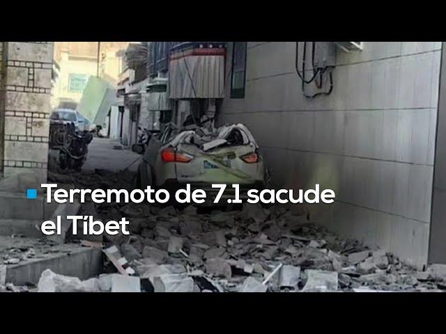 Devastador terremoto en el Tíbet  Un sismo de 7.1 azotó china dejando más de 100 muertos