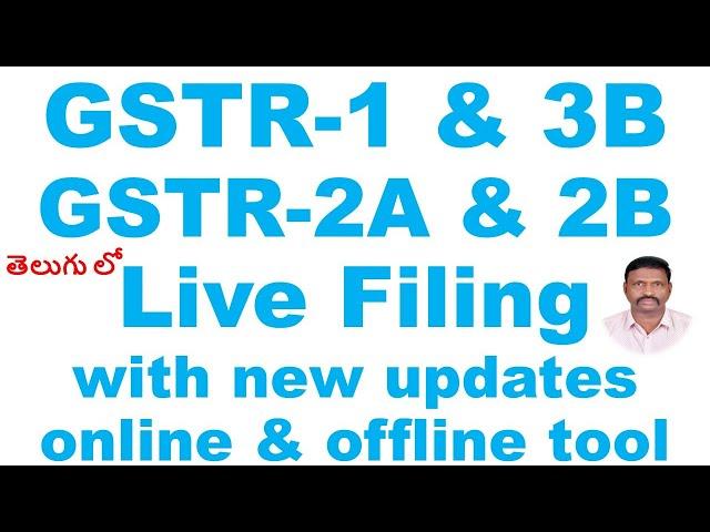 GSTR 1|| GSTR 3B || LIVE FILING with new updates