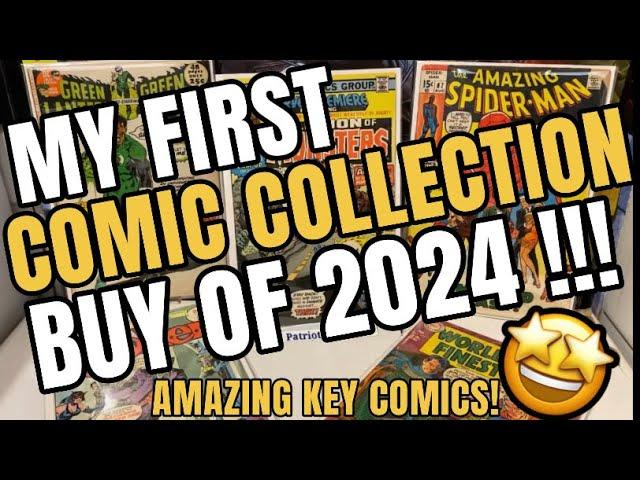 MY FIRST COMIC COLLECTION BUY OF 2024! - AMAZING KEY COMICS!!!