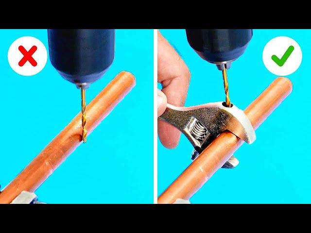 CLEVER DRILL HACKS AND BITS TO HELP YOU IN REPAIRS AND DAILY ROUTINE