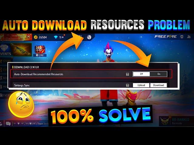 Auto Download Recommended Resources | Free Fire Collection Pack Download Problem | Free Fire Max Exp