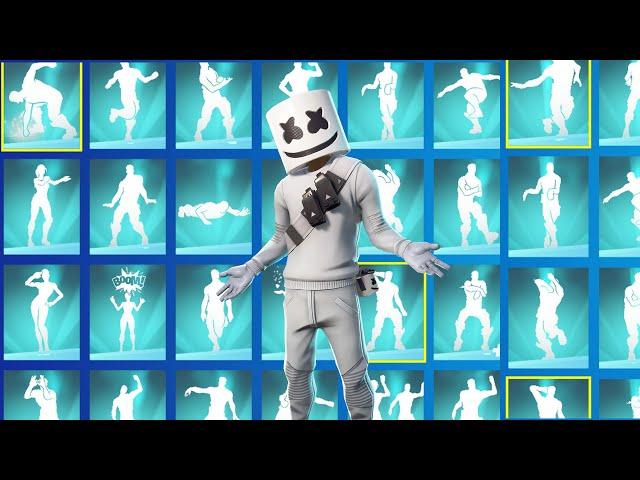 ВСЕ ЗВЁЗДНЫЕ ЭМОЦИИ ФОРТНАЙТ ТАНЦУЕТ Marshmello