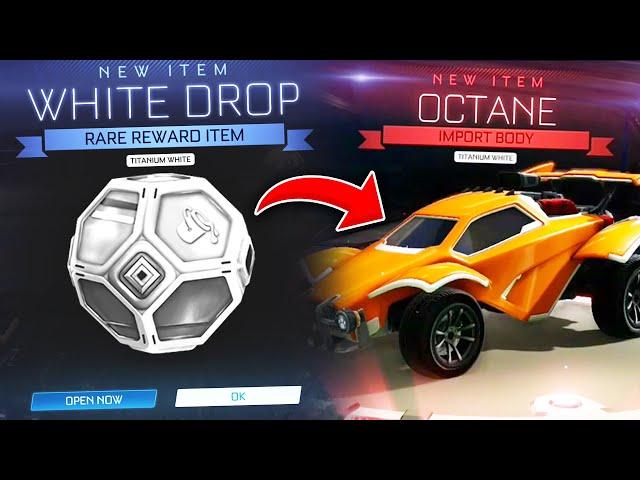 OPENING 50 TITANIUM WHITE DROPS ON ROCKET LEAGUE!