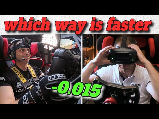 Triple screen vs Virtual reality- which is faster?