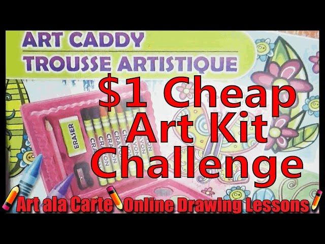 Cheap $1 Art kit challenge