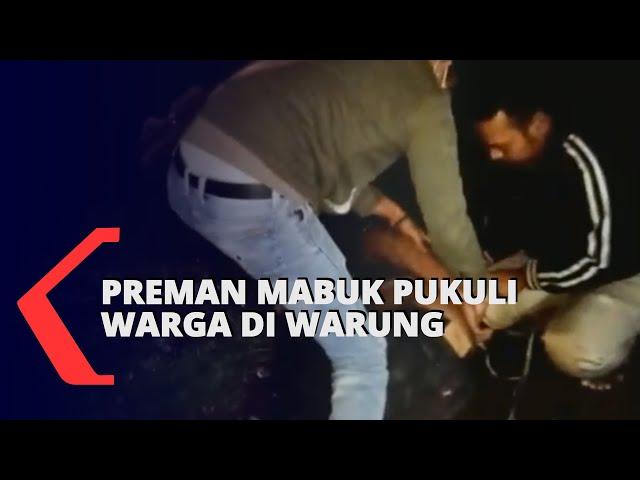 Preman Mabuk Ngamuk dan Pukuli Warga di Warung Lesehan