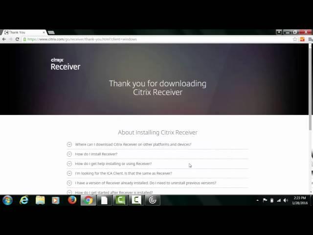 How to Install Standalone Citrix Receiver on Windows