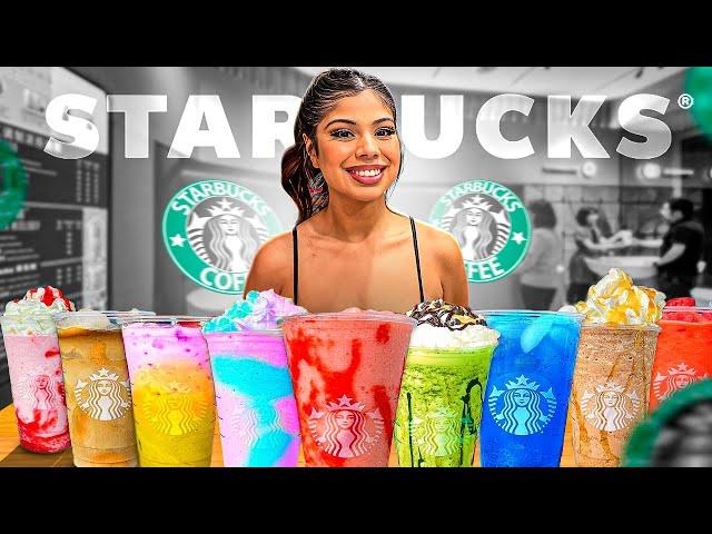 TRYING VIRAL TikTok STARBUCKS DRINKS!