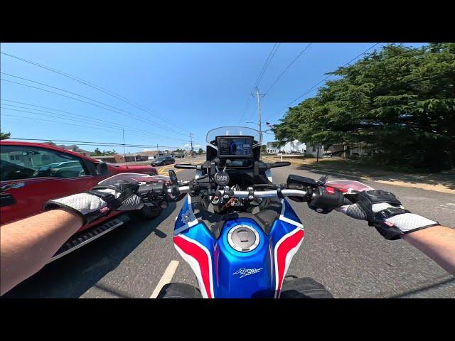 AFRICA TWIN TOP SPEED WHEELIE ADRENALINE 4K POV PURE SOUND AKROPOVIC FAST