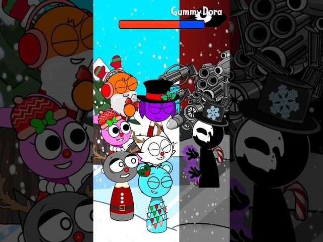 Incredibox Sprunki Pinki vs Black - Which team will win? christmas ver.