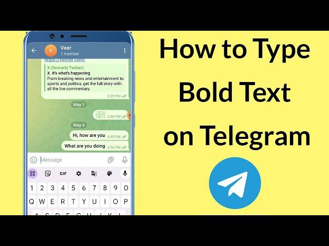 How to Write Bold Text in Telegram App?