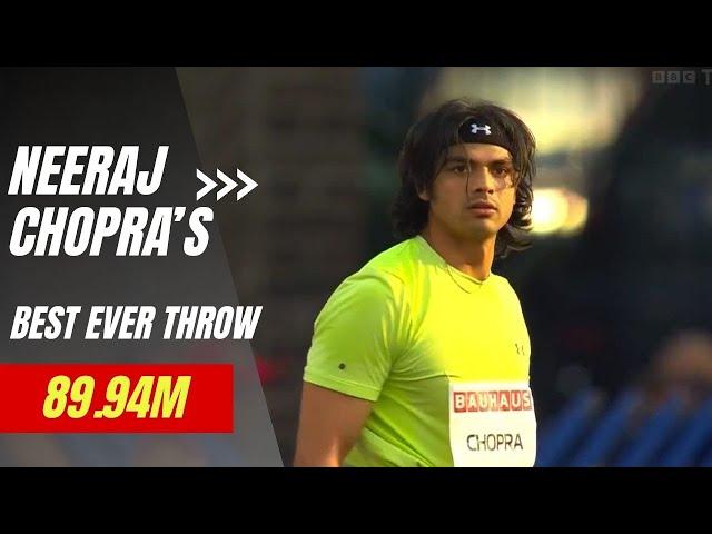 Neeraj Chopra's Best Ever Throw 89.94m | Stockholm 2022 | J Weber | A Peters | J Vadlejch