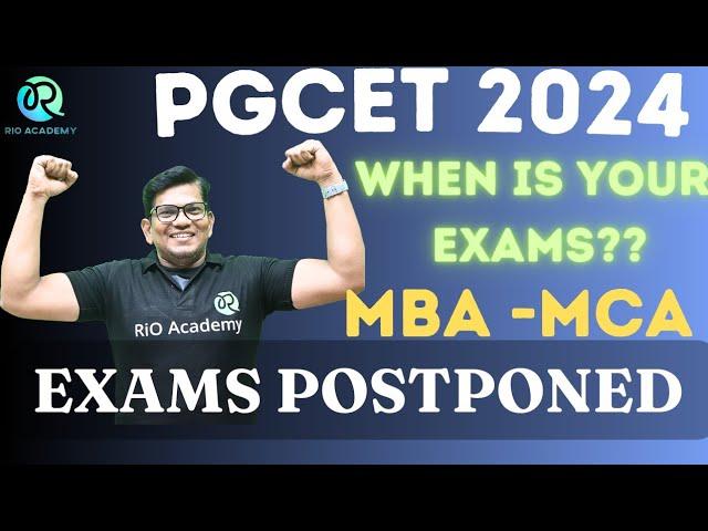 Urgent update: PGCET 2024 MBA MCA exams rescheduled