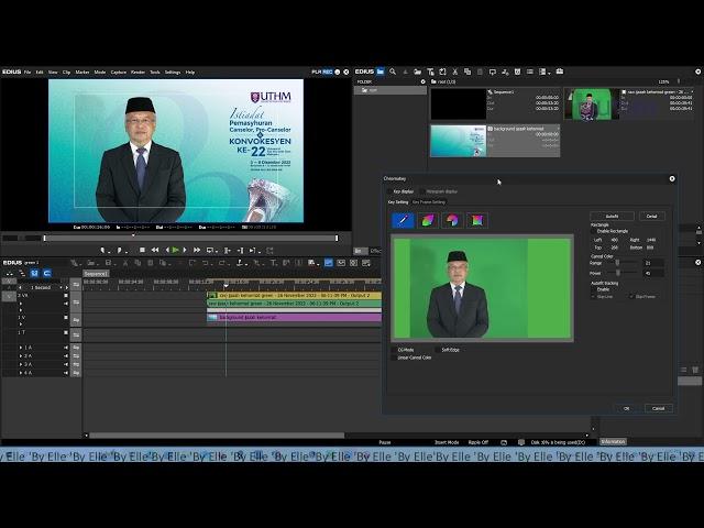 How to Remove Background Chroma Key Using EDIUS Software