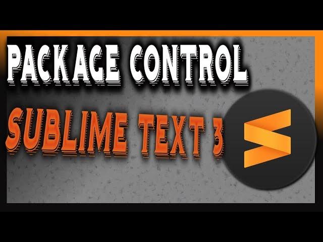 How to Install Package Control in Sublime Text 3