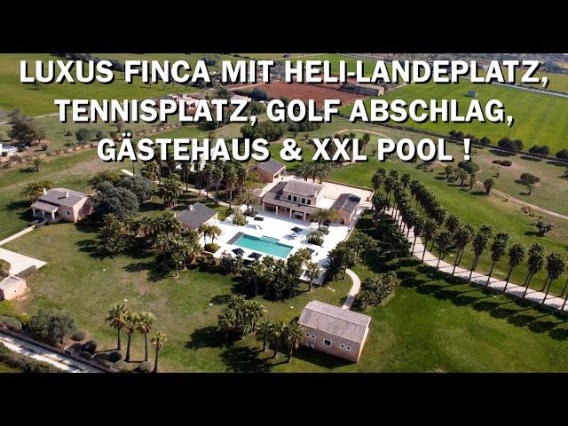 LUXUS FINCA MIT HELI-LANDEPLATZ, TENNISPLATZ, GOLF ABSCHLAG, GÄSTEHAUS & XXL POOL! 8.9 Mio.€!