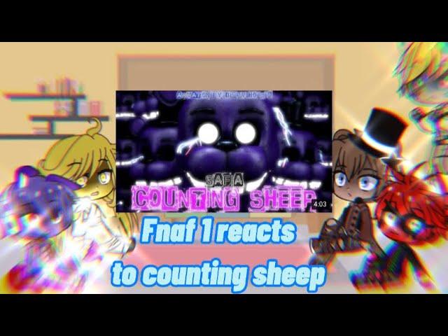 Fnaf 1 reacts to Counting Sheep |Gacha Club|