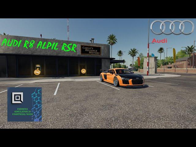 Farming Simulator 19 | Audi R8 Alpil RSR | MOD PC |