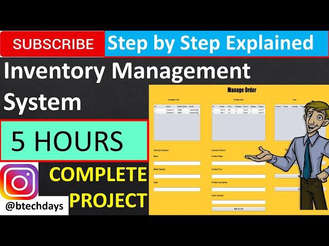 Inventory Management System in java (JFrame, Netbeans, Mysql) Complete Project (step by step)