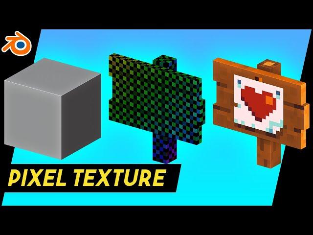 Pixel Perfect Texture & Easy Unwrapping! in Blender 2.8 My Workflow Tutorial.