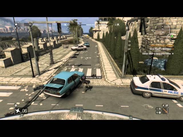 Dying Light car trap explosion