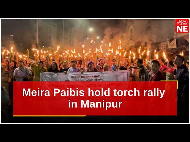 Meira Paibis hold torch rally demanding resolution to Manipur conflict