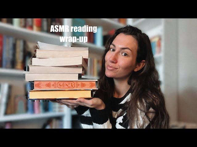 ASMR the 8 books i read in june  tingly whispers, tapping, book triggers