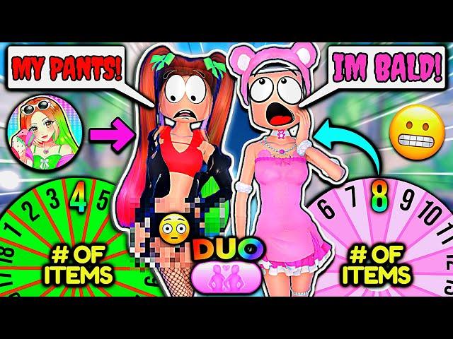 WHEEL Picks NUMBER Of ITEMS FT. ​⁠​⁠@IBellaYT As a DUO! *HARD* | ROBLOX Dress To Impress