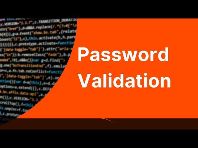 TextFormField validation in password | Flutter | Dart