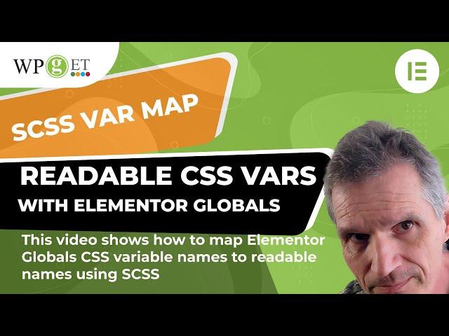 Mapping Elementor Globals CSS Vars to readable Vars, using SCSS