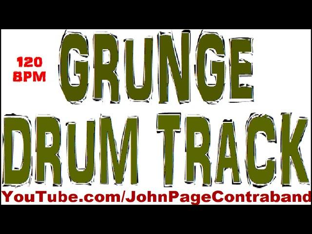 Grunge Rock Drum Track 120 bpm FREE