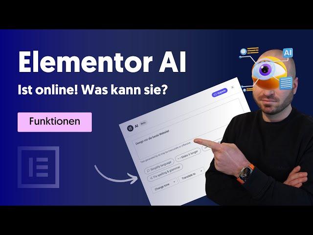 Elementor AI ist live - Preis & Funktionen - Tutorial