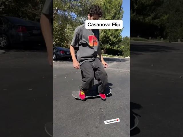 How to flip a skateboard without a kickflip #skateboarding #shorts